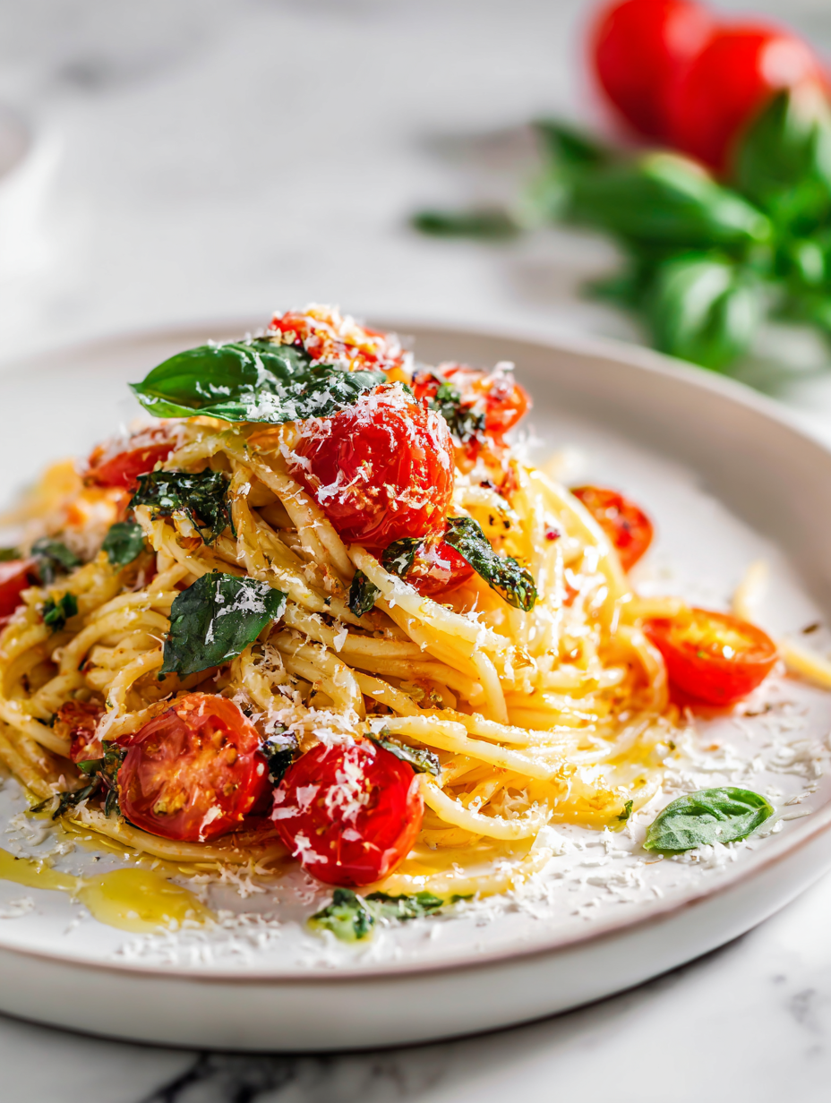 Spaghetti With Tomato And Basil Recipe