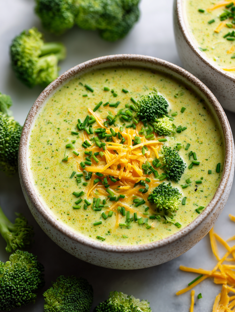 Vegan Broccoli Cheddar Soup Recipe