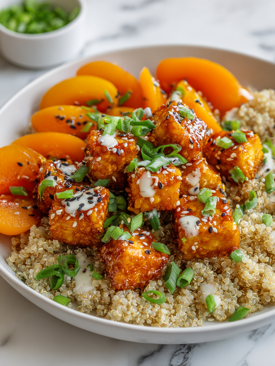 Sesame Apricot Tofu Bowl Recipe