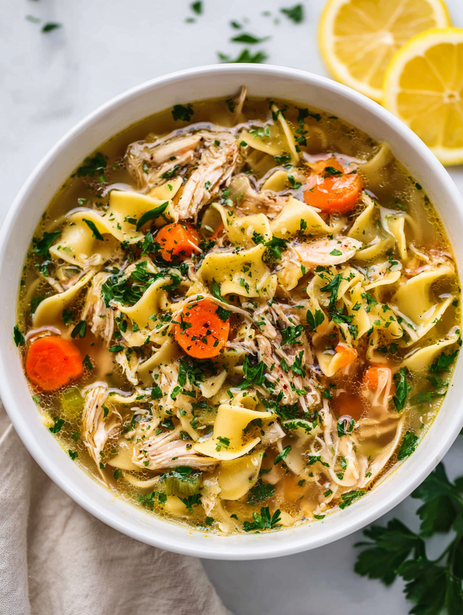 Crockpot Chicken Noodle Soup Recipe